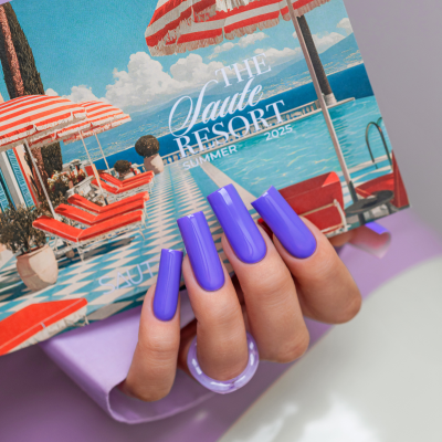 Verniz Gel Saute Nails S310 - Moody Judy (Roxo Profundo e Intenso)