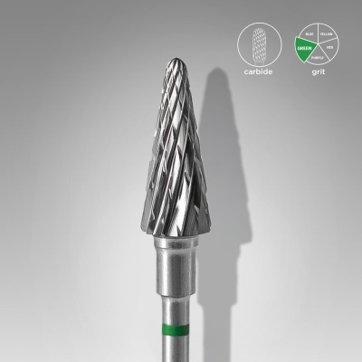 Broca em Carbono Staleks Expert Verde Ponta em Cone 6 mm / 14 mm