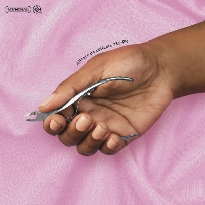 Alicate Cutículas 735-PR Mundial Professional Premium Precision Inox