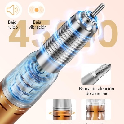 Torno Elétrico 45.000 RPM + Oferta de Kit 11 Brocas e 75 Lixas