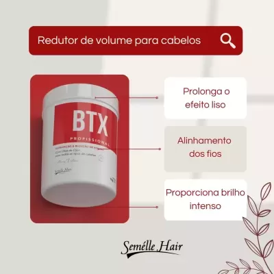 Mascara BTX Profissional Semélle Hair 1KG