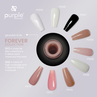 Coleção Verniz Gel PURPLE – Forever Collection 9 cores (P2035-P2039 / P2138-P2139 / P2173-P2174)
