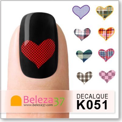 Decalques Corações (K051)