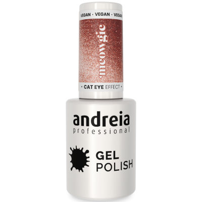 Verniz Gel Andreia Cat Eye Effect MC4 (Glitter Magnético Cobre)