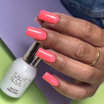 Verniz Gel Saute Nails S139 Pink Coral (Rosa Coral Néon)