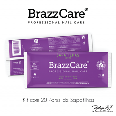 Kit com 20 Pares de Sapatilhas BrazzCare