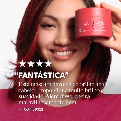 Wella Máscara Invigo Brilliance (Para cabelo fino com coloração) 150ml