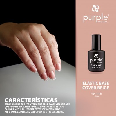 Elastic Base Purple 15ML - Cover Beige