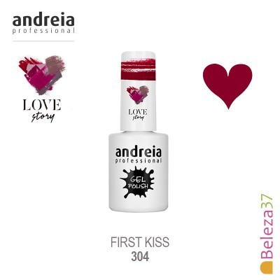 Frasco de verniz gel Andreia Professional cor FIRST KISS 304