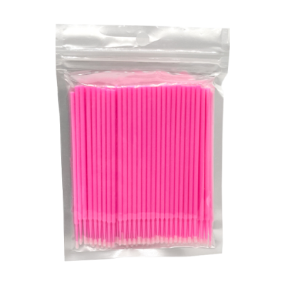 Microbrushing Rosa - 100 unidades