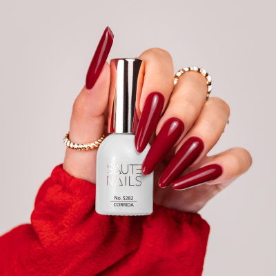Verniz Gel Saute Nails S282 - Corrida (Bordô Escuro)