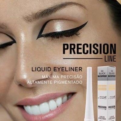 Eyeliner Líquido Andreia Eyes 3 - PRECISION LINE - Liquid Eyeliner - 01 Black