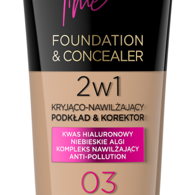 Base e Corretor Eveline – Selfie Time Foundation and Concealer Nº 03 - Vanilla