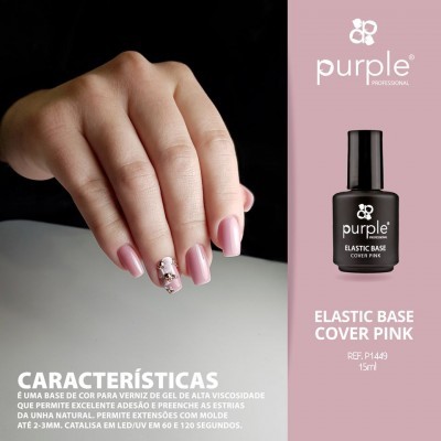 Elastic Base Purple 15ML - Cover Pink