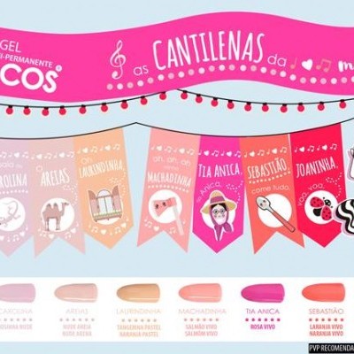 Verniz Gel Inocos – Coleção "As Cantilenas da Maria" (8 cores 15ml)