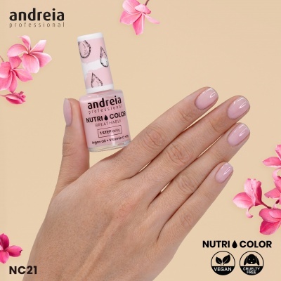 Verniz Andreia Nutricolor NC21 (Rosa Leitoso)