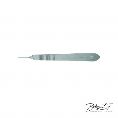 Cabo Bisturi em Inox n.º 3 (p/a lâminas do 10 ao 15)