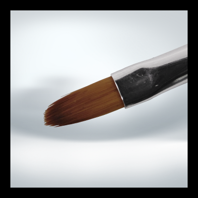 Pincel Gel #4 Oval Purple - Língua de Gato P761