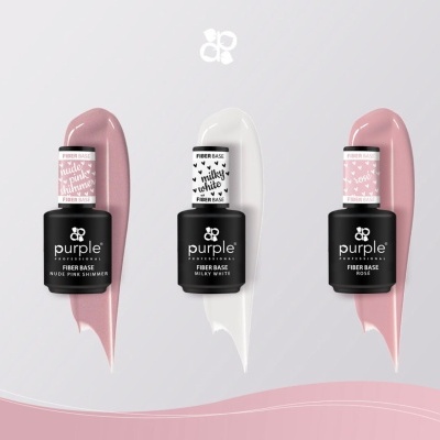 Fiber Base Purple 15ML - Nude Pink Shimmer