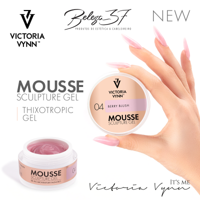 Mousse Sculping Gel Victoria Vynn - 04 - Berry Blush (Rosa Semi-Translúcido) 50ml