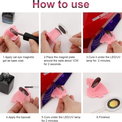 Conjunto de 6 ímans 3D Olho de Gato para Efeitos Magnéticos (Envio em 3 dias)