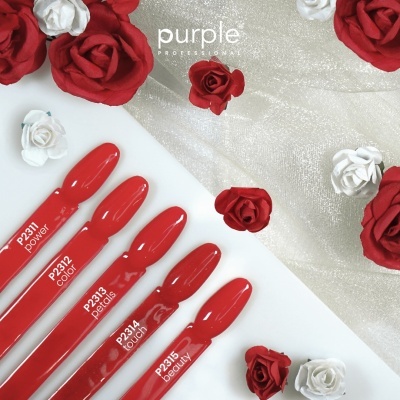 Coleção Verniz Gel PURPLE – Flower Collection (5 cores do P2311 ao P2315)
