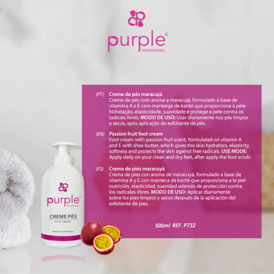 Creme Pés Maracujá Purple 500ml