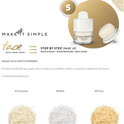 Andreia Face 5 - MAGIC POWDER - Loose Fixing Powder 01 - Coconut
