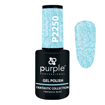 Verniz Gel PURPLE P2250 - Blue Flakes