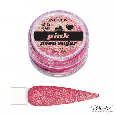 Glitter Inocos - Pink Neon Sugar