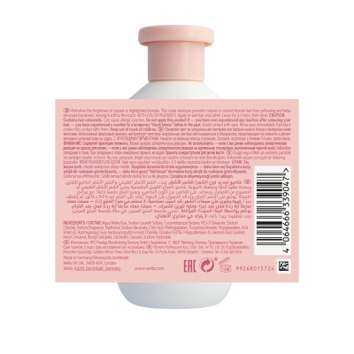 Wella Champô Invigo Blonde Recharge (Para cabelo louro com tons frios) 300ml