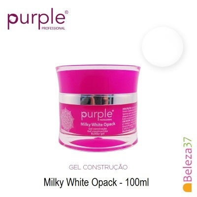 Frasco rosa de gel construção unhas da marca Purple Professional com 100ml