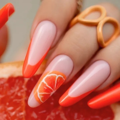 Verniz Gel Saute Nails S250 Good Vibes (Laranja Avermelhado e Vibrante)