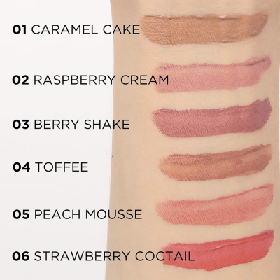 Batom Líquido Matte Eveline – Variété Satin Matt Lip Liquid Lipstick - 01 Caramel