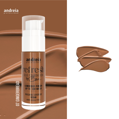 Andreia Refresh Silk Foundation By Bru - 07 – Gingerbread