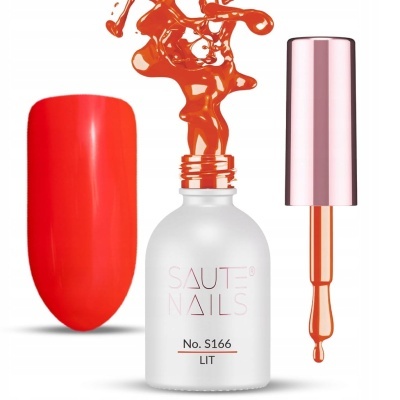Verniz Gel Saute Nails S166 Lit (Laranja)