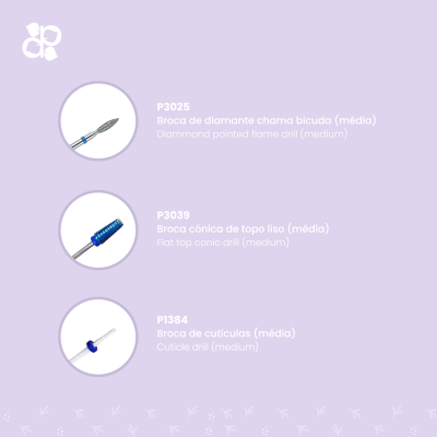 Brocas Purple - Kit Drills 8