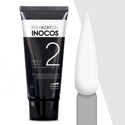 Polyacrygel Inocos em Bisnaga 2 - Branco Ponta 60g