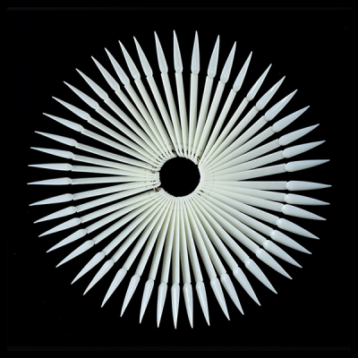 Expositor Leque Stiletto Natural - 50 Unidades