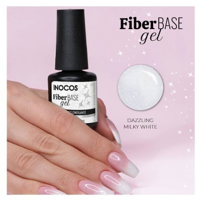 Fiber Base Gel Inocos - Branco Leitoso Cintilante