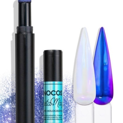 Caneta Mágica Inocos Pó Holográfico - Azul
