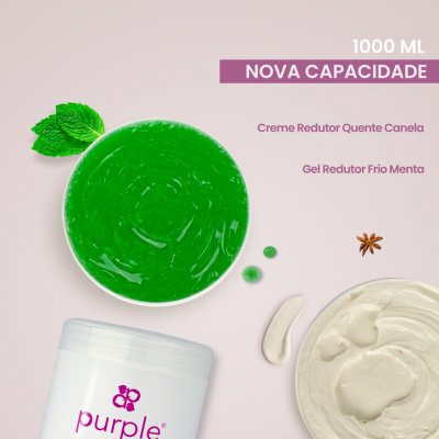Gel Redutor Térmico Frio de Menta Purple - 1000 ML