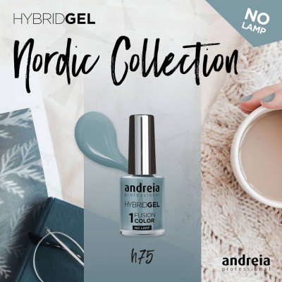 HYBRID GEL ANDREIA – Fusion Color H75 - Cinza Azulado