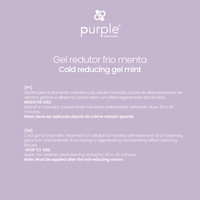 Gel Redutor Térmico Frio de Menta Purple - 1000 ML