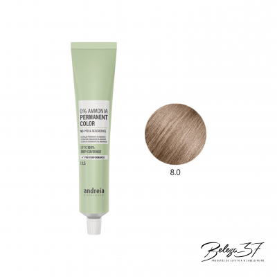 Coloração Permanente Andreia 0% Amoníaco 8.0