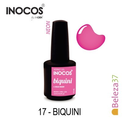 Verniz Gel Inocos 17 — Biquini (Rosa Neon)