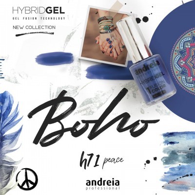HYBRID GEL ANDREIA – Fusion Color H71 - Peace (Azul Profundo)