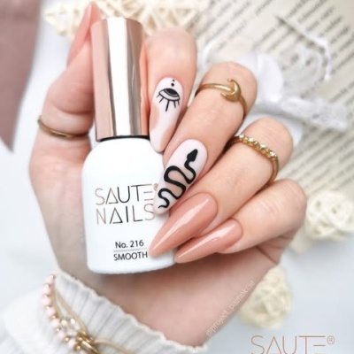 Verniz Gel Saute Nails S216 Smooth (Bege Nude)