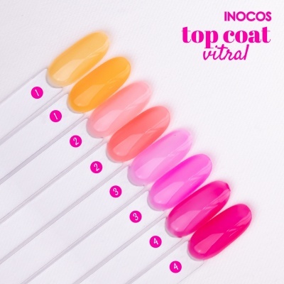 Top Coat Vitral Coral Vidro