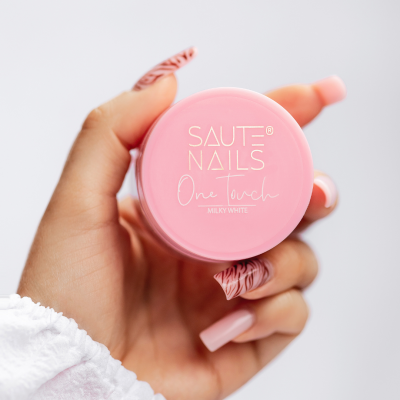 Gel Construtor Saute Nails One Touch Milky White (Branco Leitoso) 30g